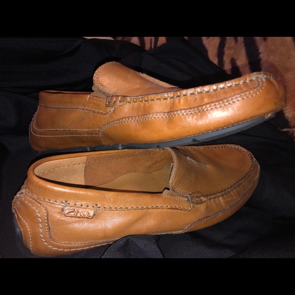 Mens Clarks/ Race Driving Moccasins Size 9.5